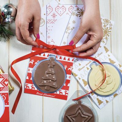 Set motllos xocolata i targetes Christmas Cards