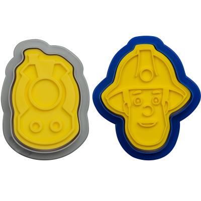 Set 2 tallador-marcador galetes pl�stic Bomber Sam