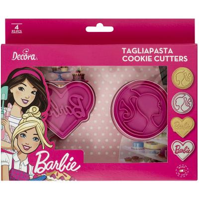 Set 2 talladors i marcadors galetes plàstic Barbie