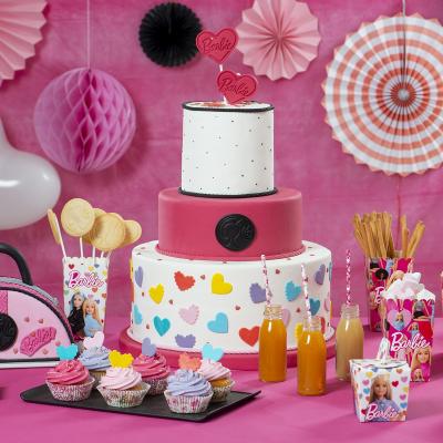 Paper cupcakes x36 Barbie