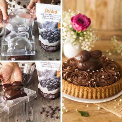 Motllo policarbonat per xocolata Conill