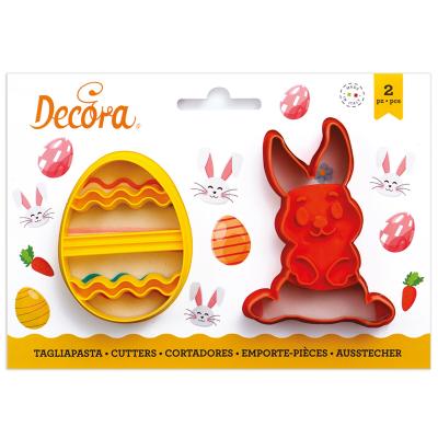 Set 2 talladors galetes pl�stic Conillet i Ou