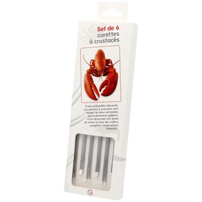 6 forquilles llagosta, llam�ntol i crustacis