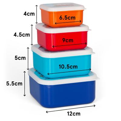 Set 4 fiambreras snack Trens