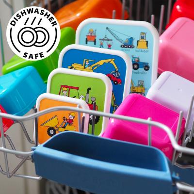 Set 4 fiambreras snack Trens