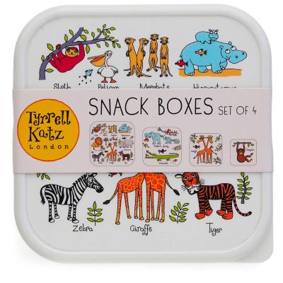 Set 4 fiambreras snack Jungla