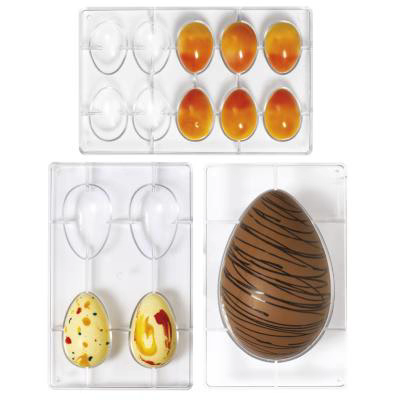 Motllo policarbonat per xocolata Ou x10 6x4,x2