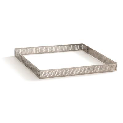 Cuadrado reposter�a perforado inox alto 3,5cm