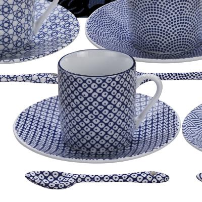 Set caf Espresso Nippon blue 18 peces