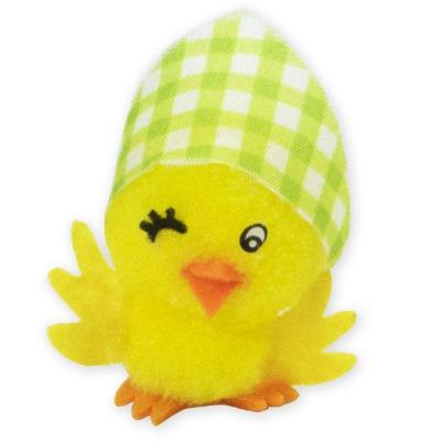 Pollet groc picant l'ullet i mocador vichy 4 cm