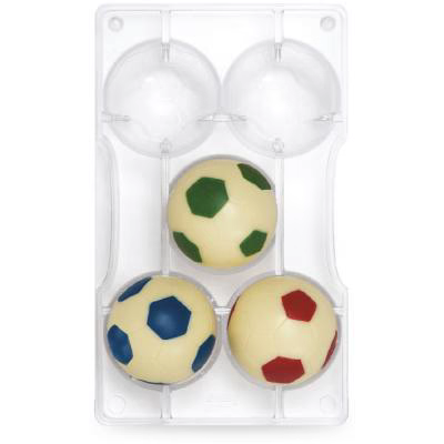 Motllo policarbonat per xocolata Pilota f�tbol 5cm