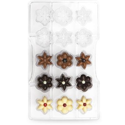 Motllo policarbonat per bombons Flores x15