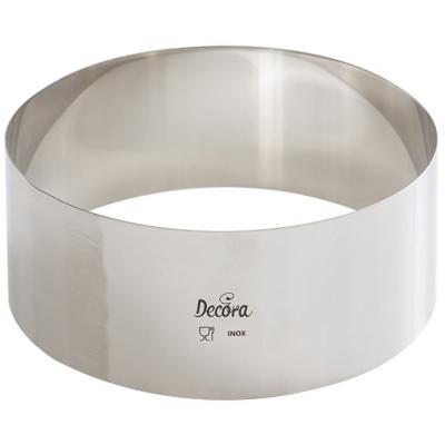 Anell tarta alt acer inox 16x6 cm