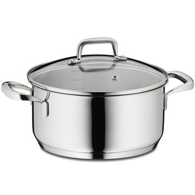 Olla acero 18/10 con tapa cristal