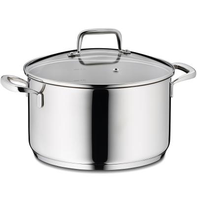 Olla acero 18/10 con tapa cristal