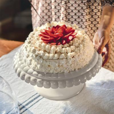 Expositor pastissos alat campana Tiffany blanc