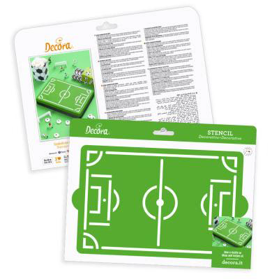 Stencil plantilla Camp de F�tbol 30x20 cm