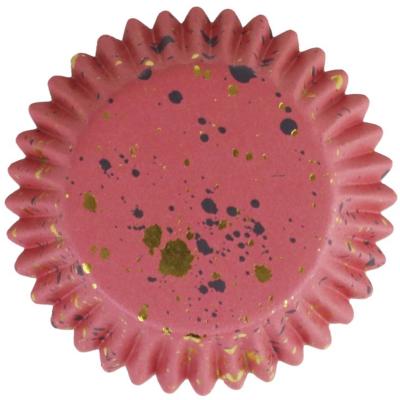 Paper cupcakes metal.litzats x30 taques rosa or