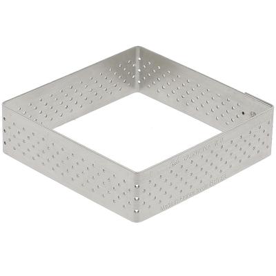 Anell tarta perforat quadrada 8x8 cm