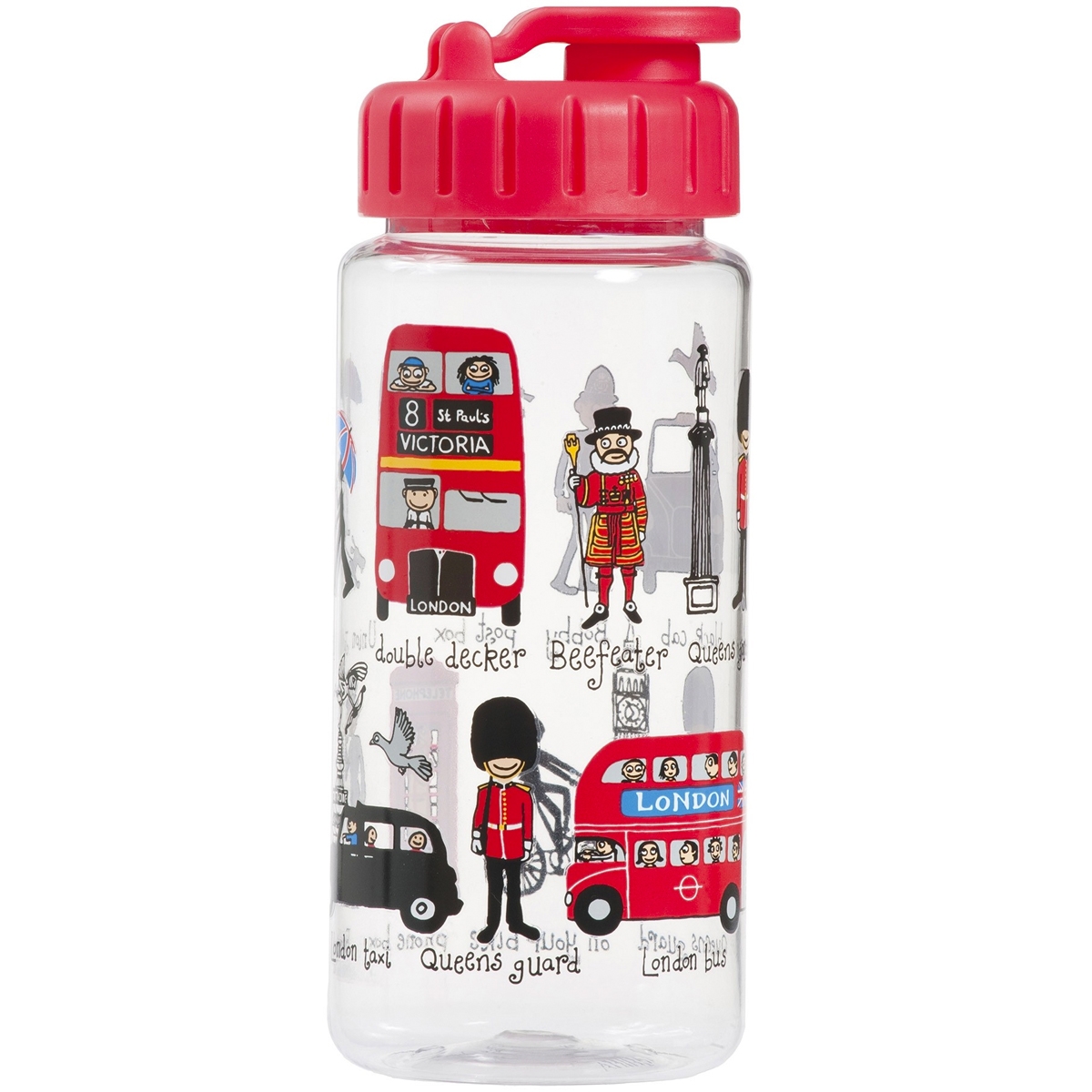 Ampolla aigua amb canyeta London Gadgets & Cuina