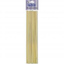 Juego 12 palos bamb soporte pasteles