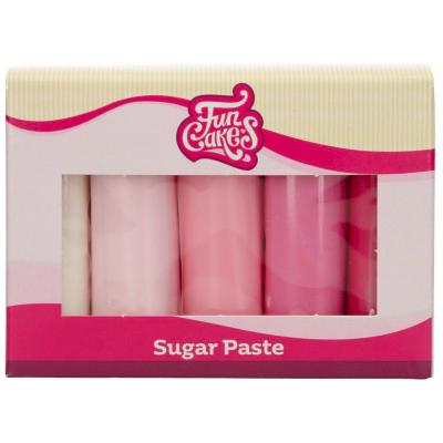 Set 5 fondants Funcakes 5x100 g paleta Roses