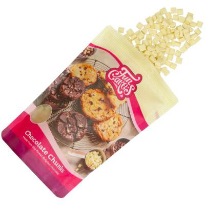 Pepites de xocolata blanca Funcakes 350 g