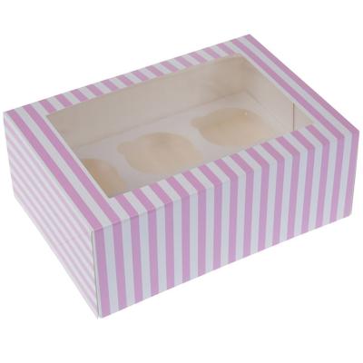 Set 2 caixes per 6 cupcakes Circ rosa
