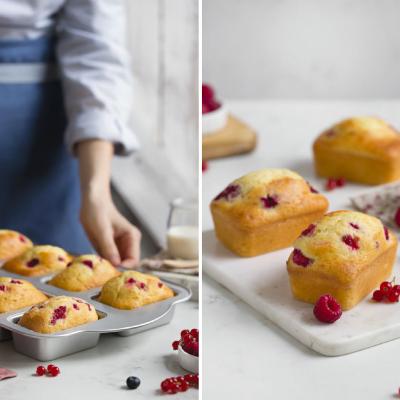 Motllo antiadherent mini plum cakes 8 cavitats