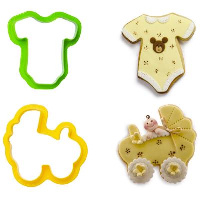 Set 2 talladors galetes pl�stic Baby i cotxet