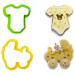 Set 2 talladors galetes pl�stic Baby i cotxet