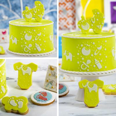 Set 2 talladors galetes pl�stic Baby i cotxet