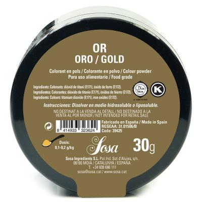Colorant en pols sosa 30 g or