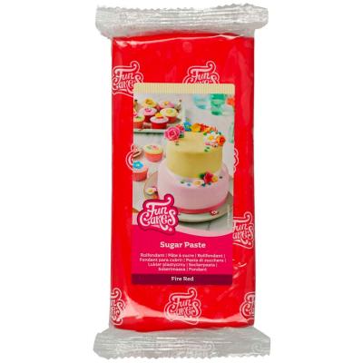 Fondant Funcakes 1 kg vermell