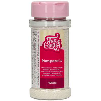 Sprinkles nonpareils Funcakes 80 g blanc