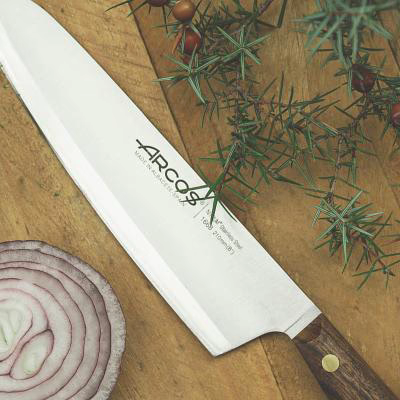Ganivet cuiner Arcos Nordika fusta 21 cm