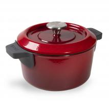 Cocotte hierro fundido Iron Woll 20 cm rojo chili