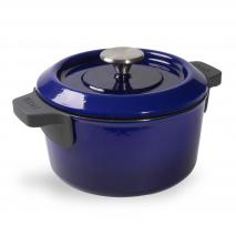 Cocotte hierro fundido Iron Woll azul cobalto
