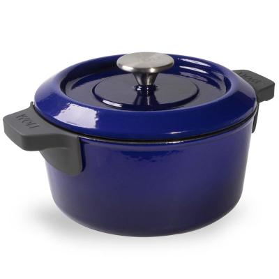 Cocotte hierro fundido Iron Woll azul cobalto