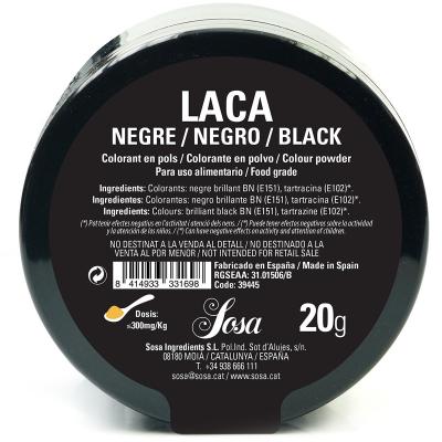 Colorant laca liposoluble pols 20 g negre