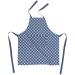 Davantal de cuina 100% cot Geo cross blau