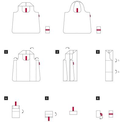 Bossa compra plegable shopper Signature negre