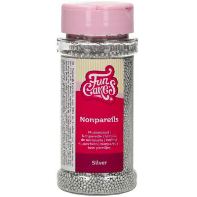 Sprinkles nonpareils Funcakes 80 g plata