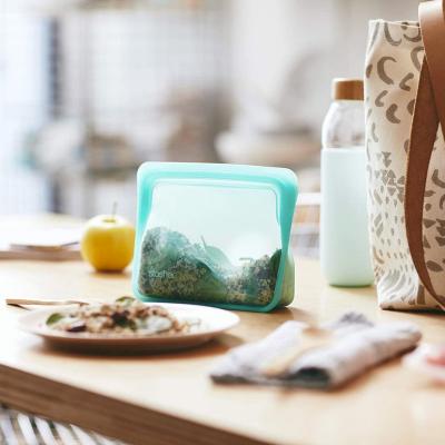 Bossa silicona reutilitzable Stasher M de peu aqua