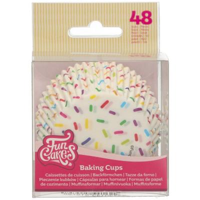 Paper cupcakes x48 Sprinkles