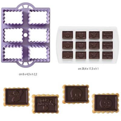 Set tallador galetes i motllo xocolata Halloween