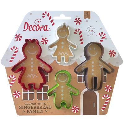 Set 4 talladors galetes Gingerbread Family