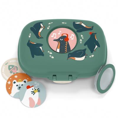 Fiambrera infantil Monbento Snack green Penguin