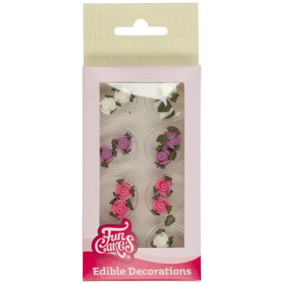 Set 16 decoracions de sucre Roses