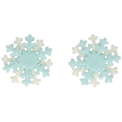 Set 12 decoracions de sucre Flocs de Neu